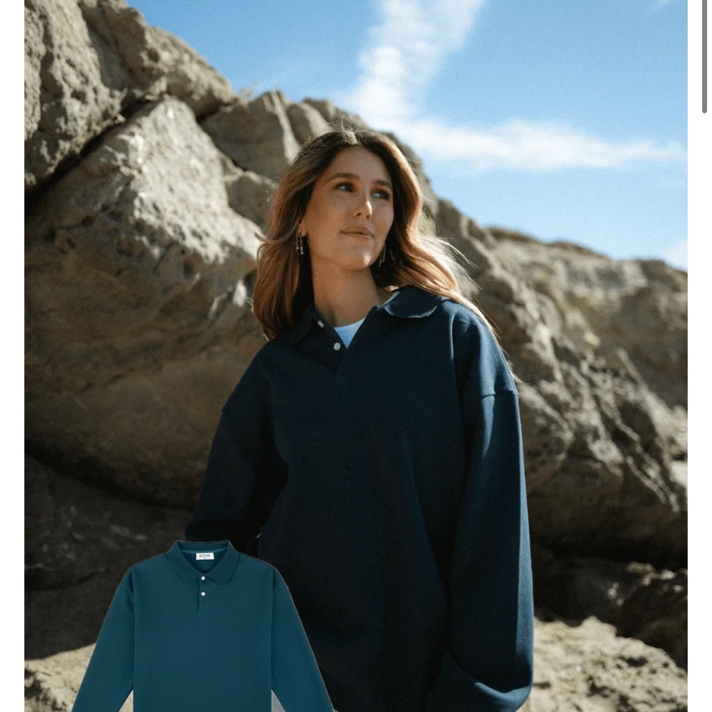 Classic Navy Blue Women's Sweatshirt